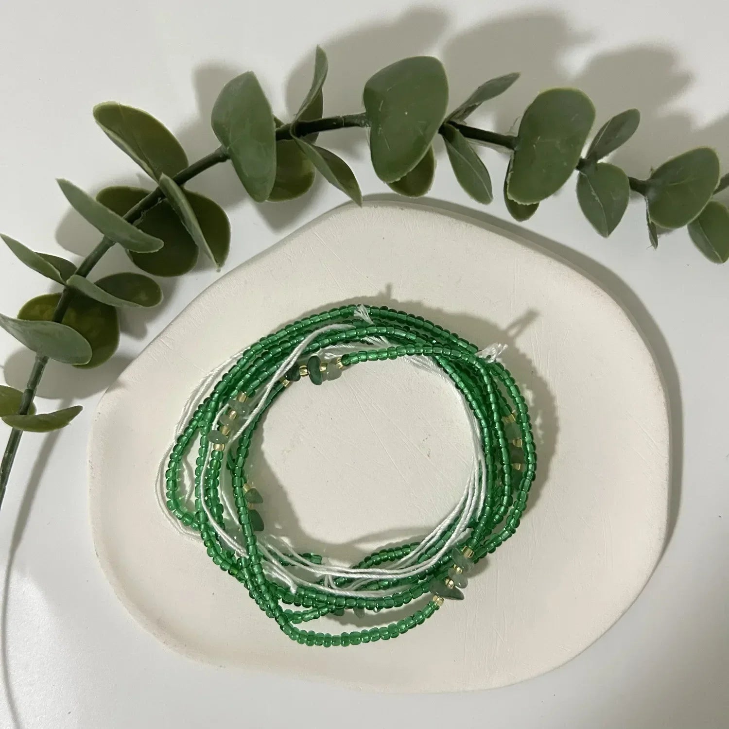 Bohemian 4mm Beads Waist Chain – Handmade Belly Necklace